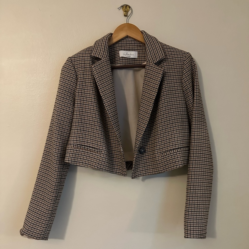 CROPPED TWEAD JACKET